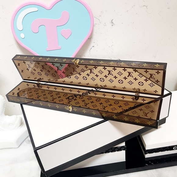 Authentic Louis Vuitton Rare Clear LV Monogram Jewelry / Display Box - Picture 15 of 16